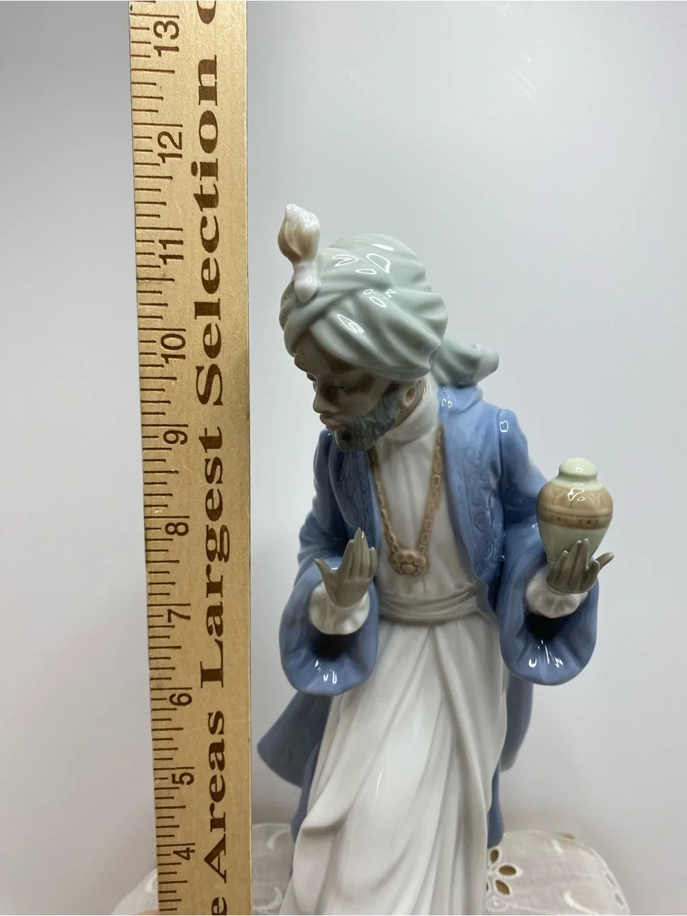 NAO by Lladro King Balthazar With Jug #00414 Wise Man Nativity Handmade In Spain